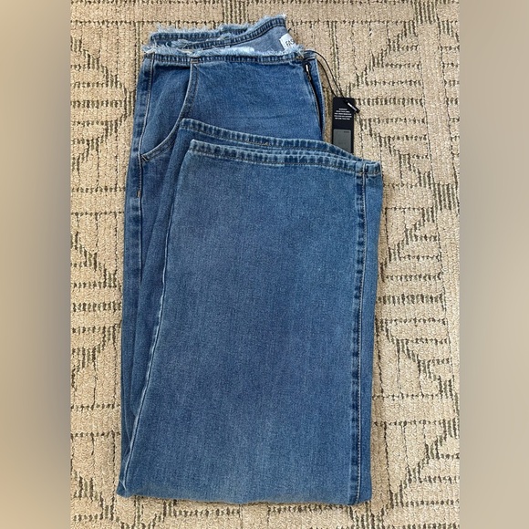High-Waist Wide Leg Women Jeans - Blue size 11 - Picture 4 of 7